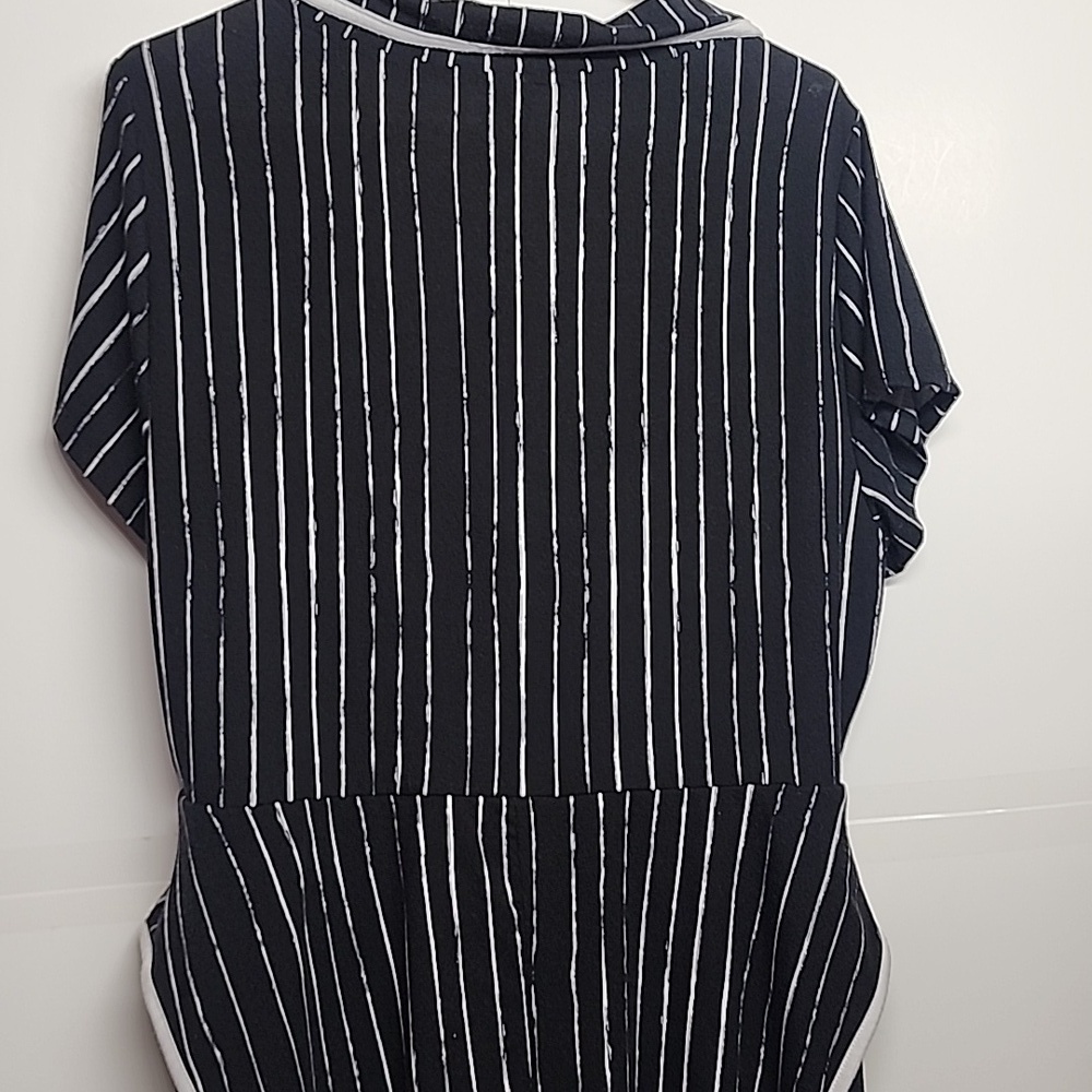 Disney Tim Burtons The Nightmare Before Christmas Black and White Striped Dress - Picture 4 of 10
